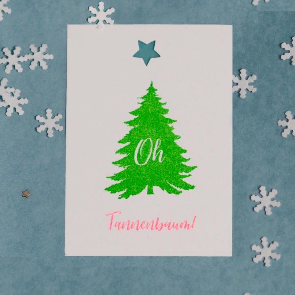 Geschenkanhänger Weihnachten "Oh Tannenbaum"