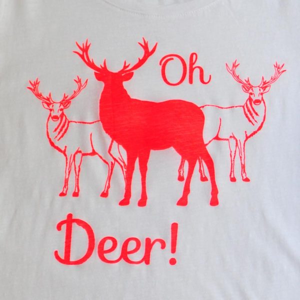 Nahaufnahme T-Shirt Oh Deer!